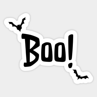 Boo Dark Bat Sticker